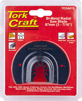 Quick change radial saw blade 87mm(3-7/16') m42