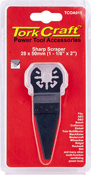Quick change sharp scraper 28x50mm(1-1/8'x2')