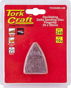 Oscillating sandpaper a/o 35x50mm 10pc  fingertip 240grit
