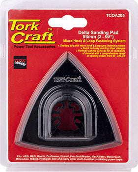 Quick change base & arbor 93mm hook and loop delta micro