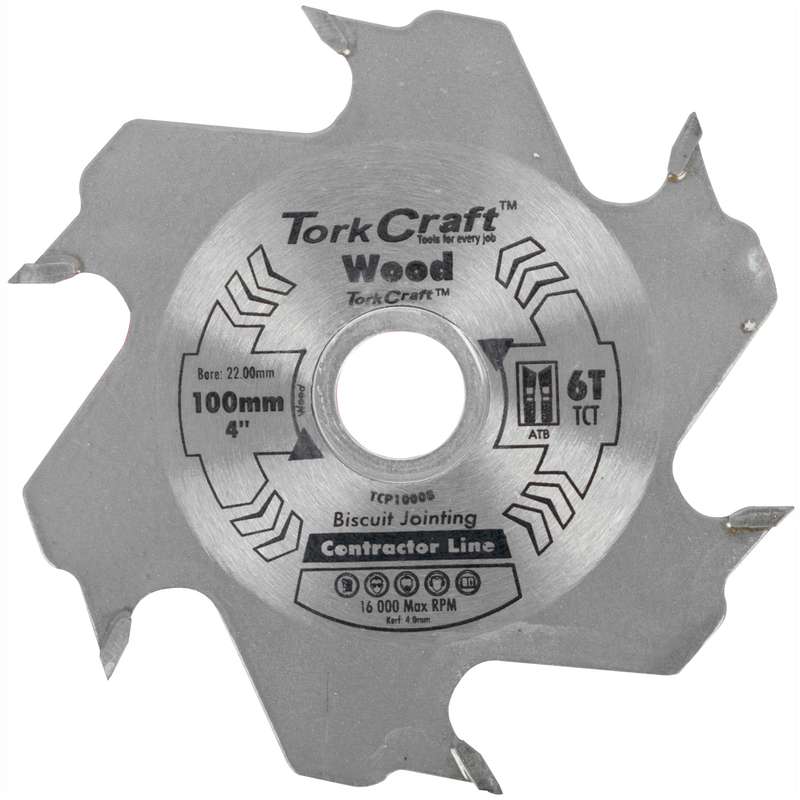 Blade biscuit joiner 100 x 6t 22.0mm tct