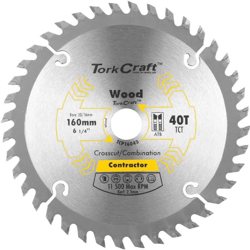 Blade contractor 160 x 40t 20/16 circular saw tct