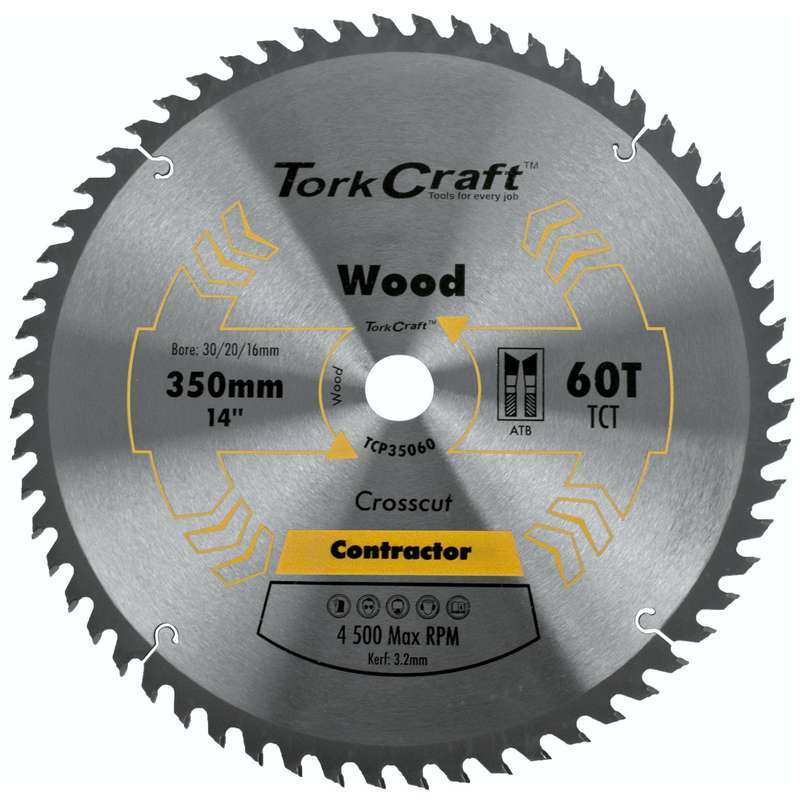 Blade contractor 350 x 60t 30 circular saw tct
