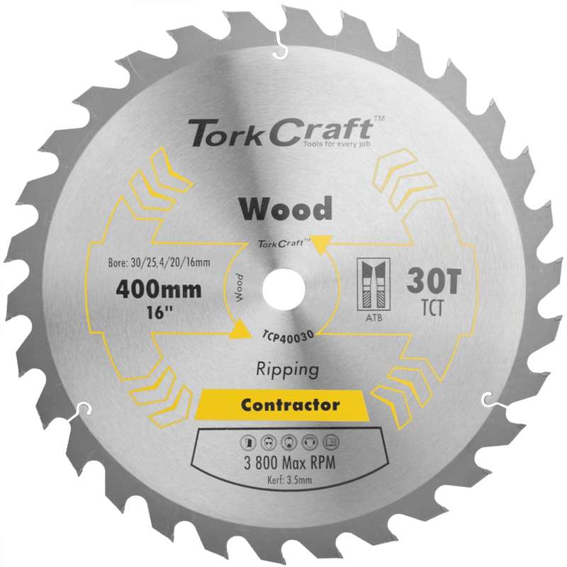 Blade contractor 400 x 30t 30/1 circular saw tct