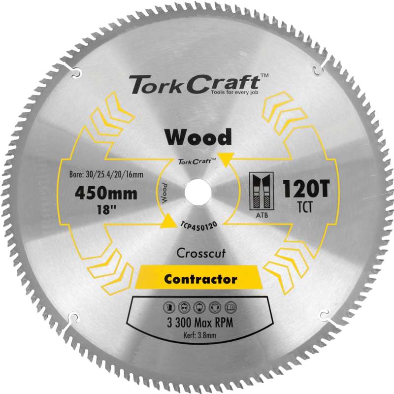 Blade contractor 450 x 120t 30/1 circular saw tct