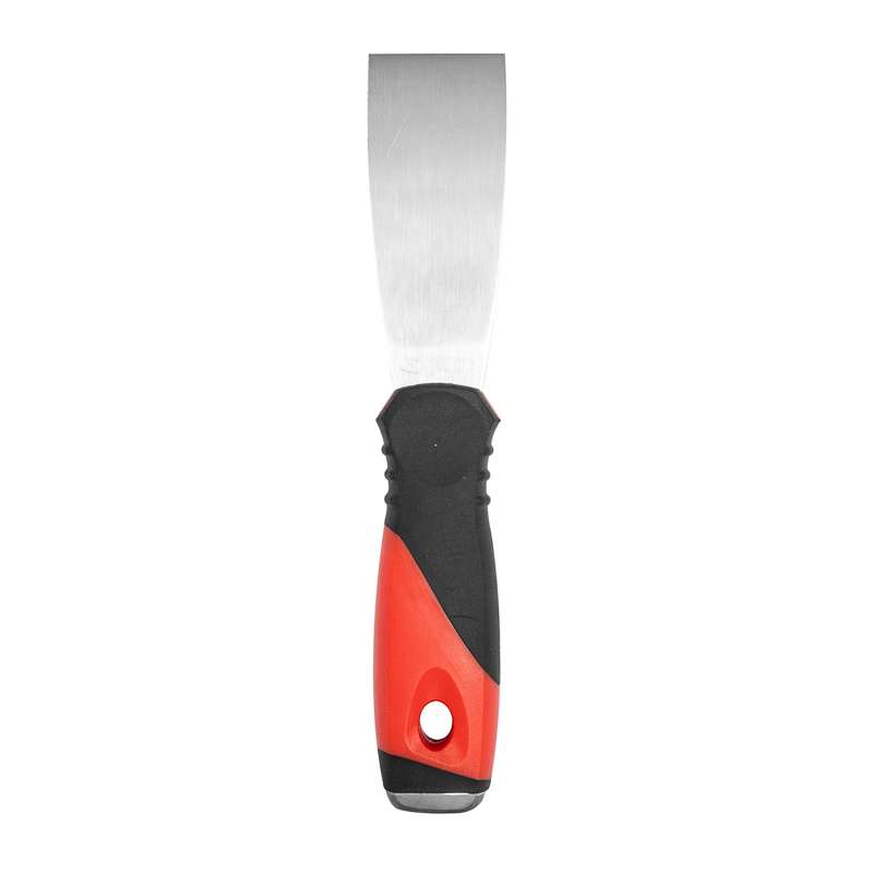 Putty knife 38mm s/steel blade soft grip steel cap