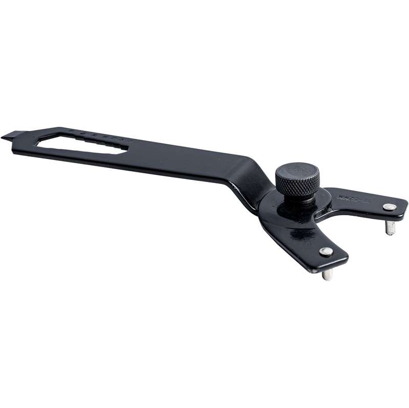 Adjustable pin spanner 15-52 x 4mm black for angle grinder
