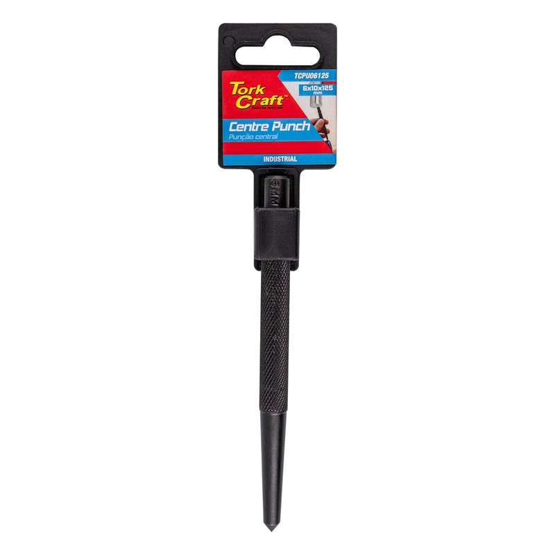 Centre punch 6 x10 x125mm (black finish)