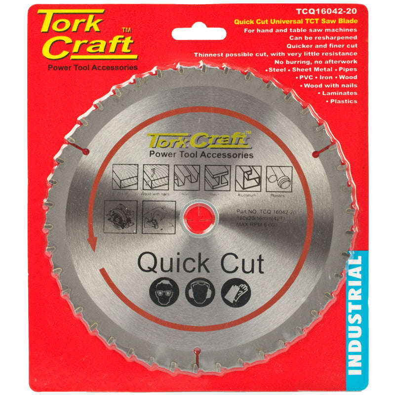 Universal quick cut tct blade 160x42t 20-16