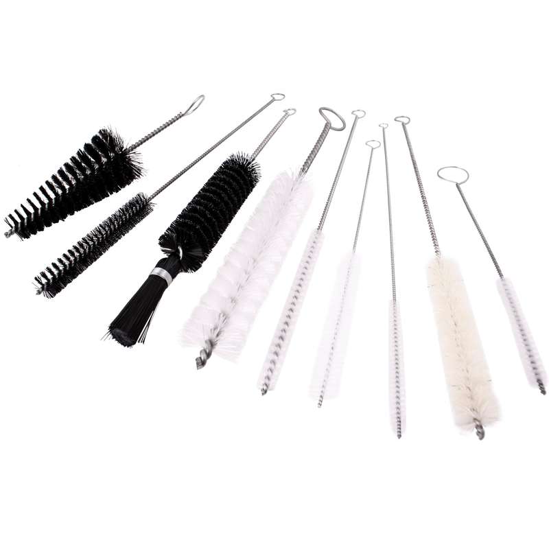 Tube pipe brush set nylon 9pc