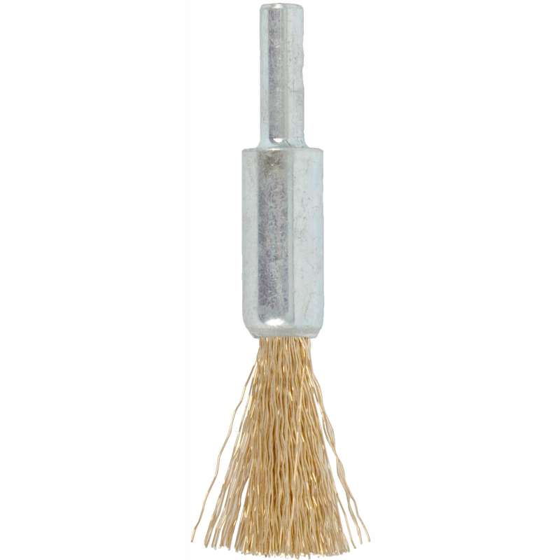Wire end brush 12mm x 6mm shaft blister