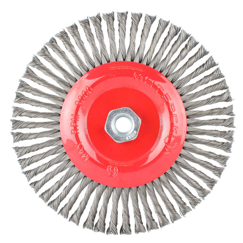 Wire wheel brush single section twisted stinger 175mmxm14 blister