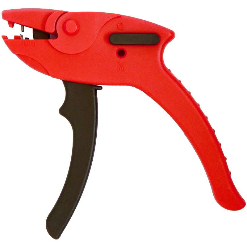 Wire stripper pistol grip 0.2 - 6.0mm rnd cable  with 3.0mm wire cutte