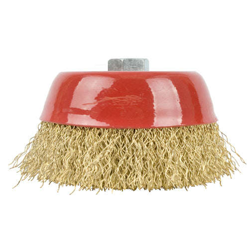 Wire cup brush crimped 150mmxm14 bulk