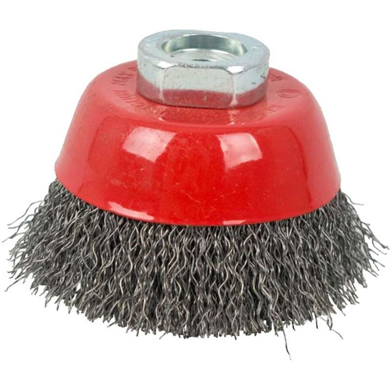 Wire cup brush crimped plain 60mmxm14 bulk