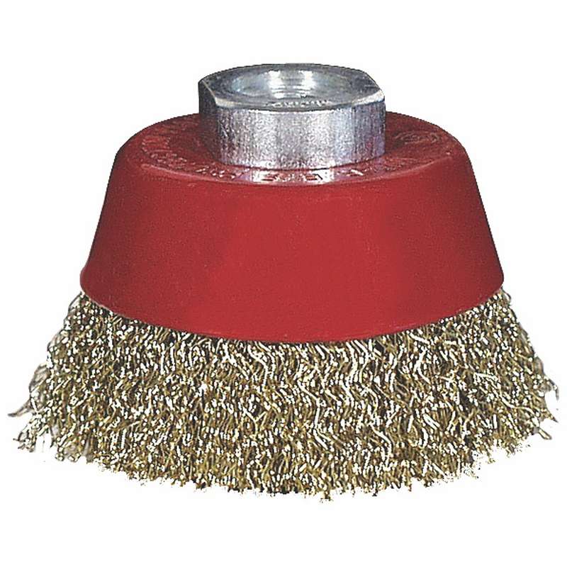Wire cup brush crimped 60mmxm14  blister