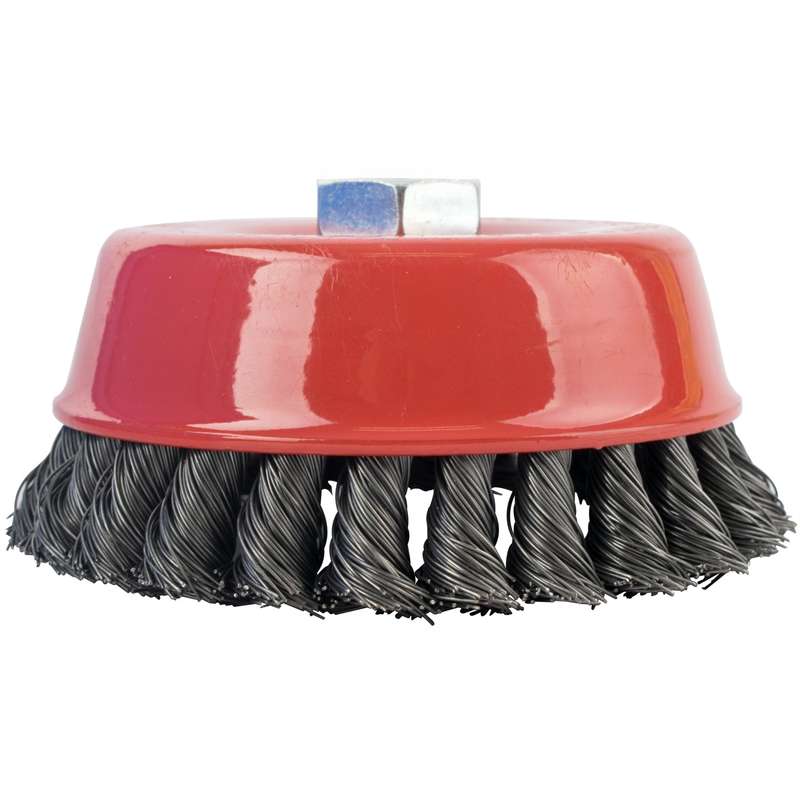 Wire cup brush twisted 125mmxm14 blister