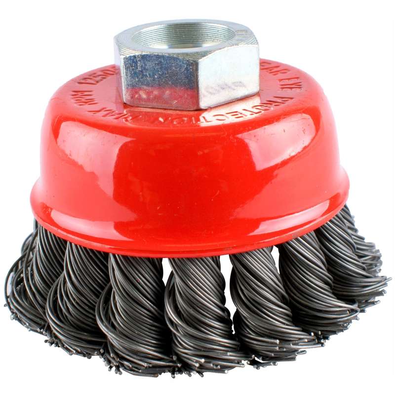Wire cup brush twisted 65mmxm14 bulk