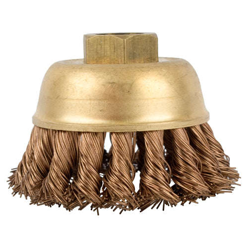 Wire cup brush n/spark twisted 80mmxm14 bulk