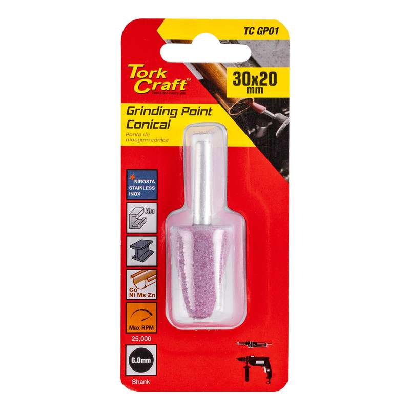 Grinding point conical