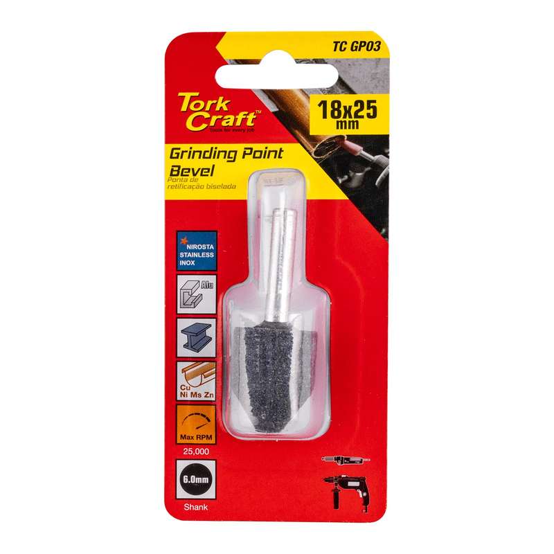 Grinding point bevel