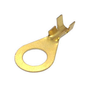 Terminal un-ins ring lug brass 8mm ur8