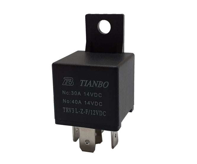 Relay spdt 40a 12vdc 5plug flange mount trv3l-z-f/12vdc