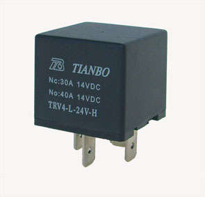 Relay spst 40a 24vdc rect 4plu trv4-l-24v-h