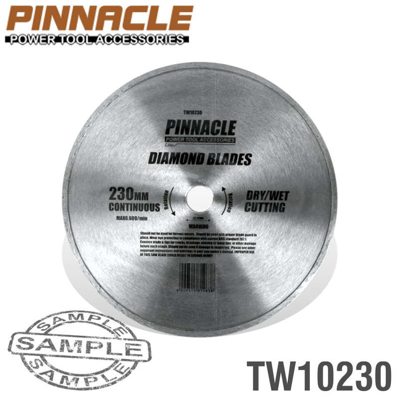 Diamond blade cont.rim 230x22.22mm pinnacle