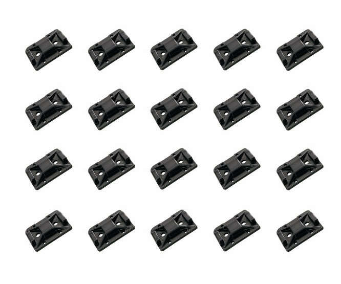 Self adhesive blk cable support 30x30x 4.4mm ty8-bk / hc101 *dbk*