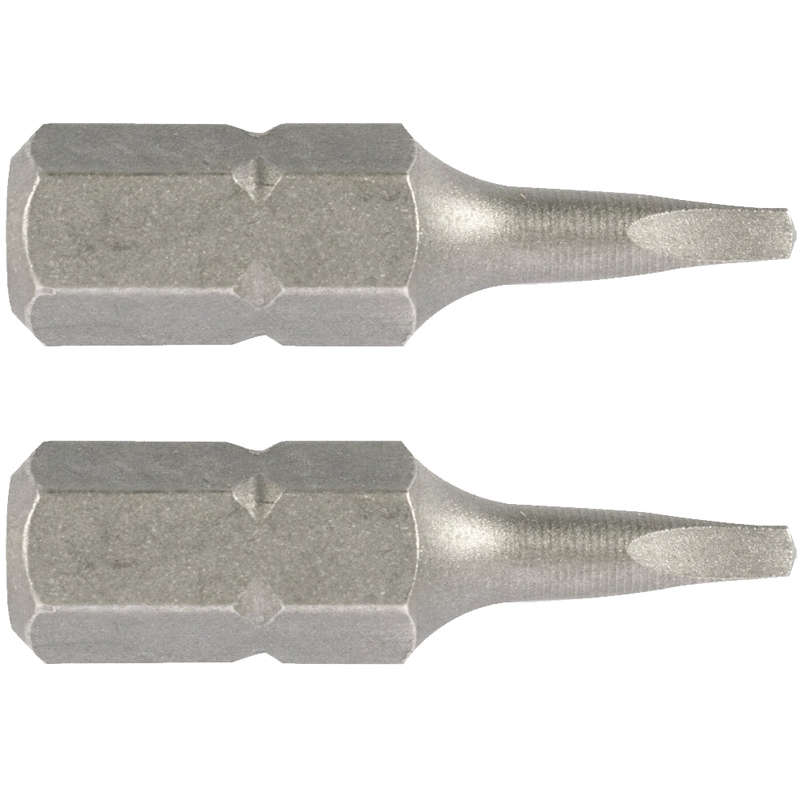Square recess insert bit no.0x25mm 2/card
