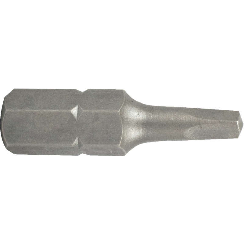 Square recess bit #1 25mm - bulk