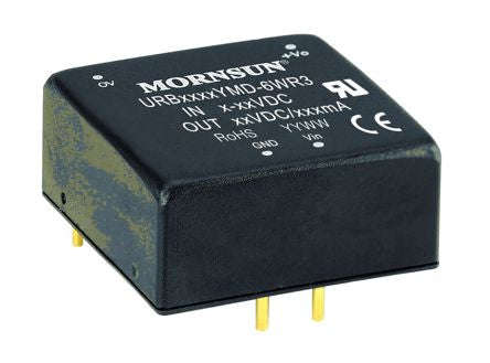Dc-dc converter i=24vdc o=12vdc 6w urb2412ymd-6wr3