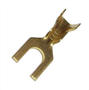 Terminal un-ins fork brass 4mm us4 us4