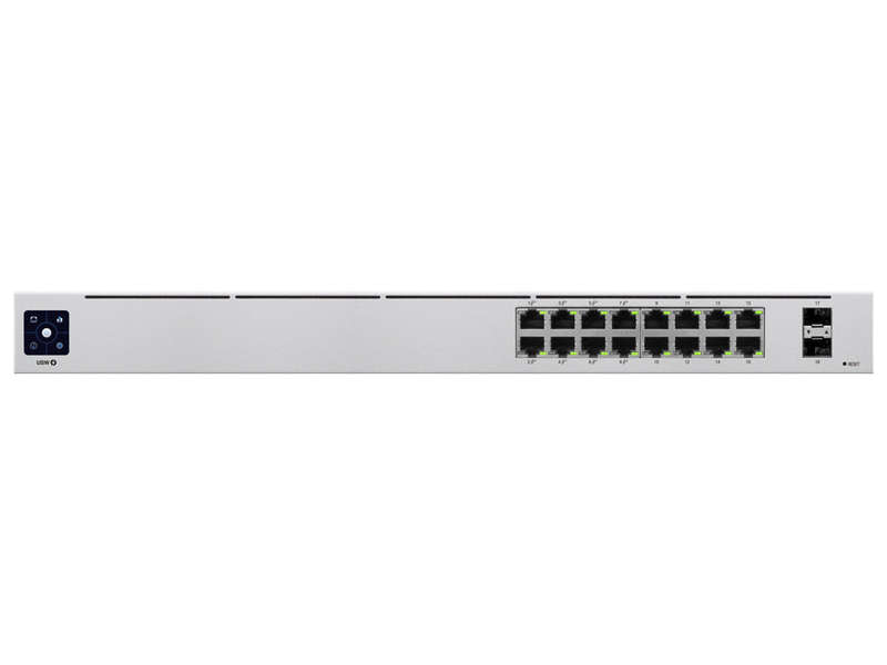 Ubiquiti UniFi Switch 16 Port Gigabit 8PoE 42W 2SFP | USW-16-POE