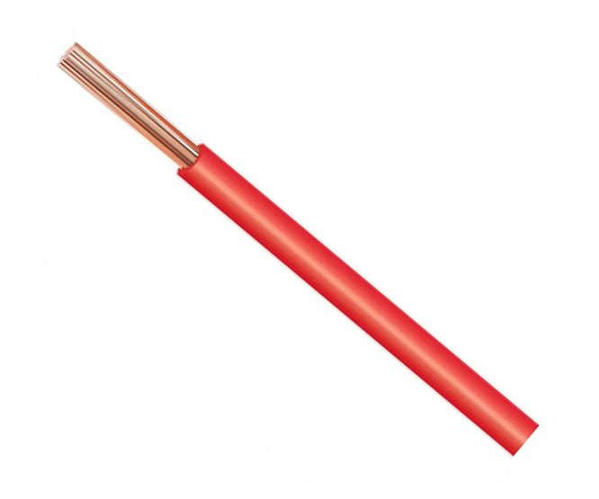 Wire m/s csa=6.0 od=4.6mm red h07v-k-rd