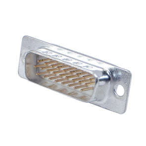 Plug d-sub 26w vga solder panel mnt metal ycs26p hi-density-white