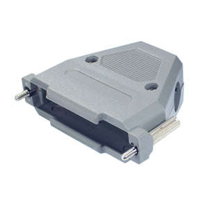 Cover 37w d-sub r/a grey cnr entry thumb screws ydc37p corner/side