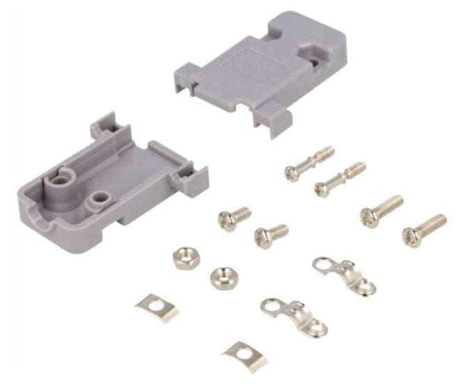 D-sub 9w grey cover - standard type - debulk ul1400.09b