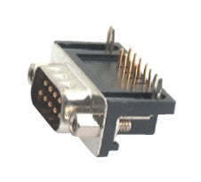 Plug d-sub 25w pcb r/a metal 8.10mm dbl-25pr