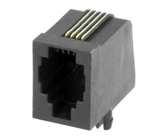 Modular socket rj09 pcb r/a 4p4c yh57-01