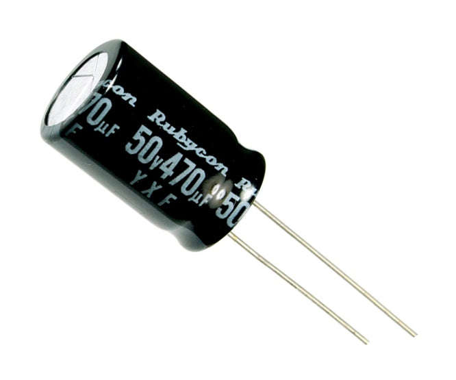 Electrolytic capacitor radial 470uf 16v liht 10x12.5 p=5 16yxf470mffc 10x12.5