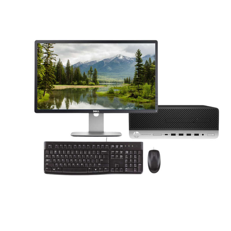 HP 600 G3 i7 Desktop | Dell 23" Monitor | Wired K&M