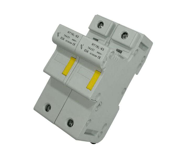 Fuse holder 2 pole for 14x51mm fuse FH-RT18-63-2P