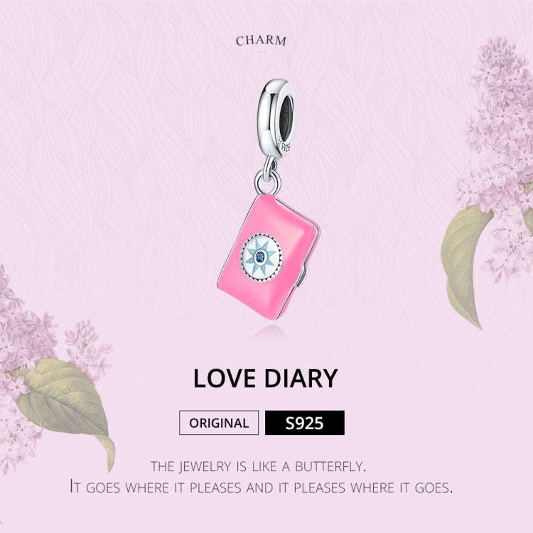 S925 Sterling Silver Love Diary Pendant DIY Bracelet Necklace Accessories