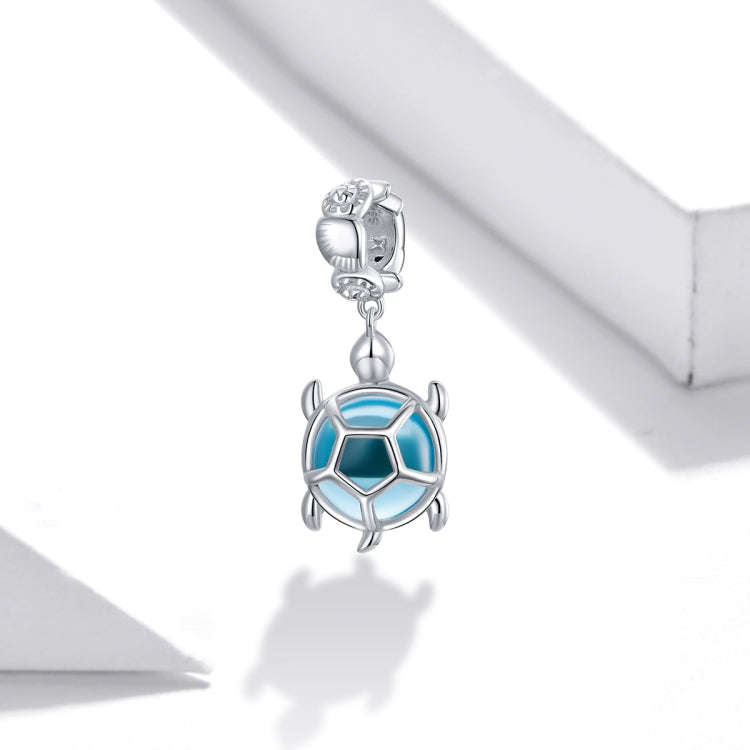 S925 Sterling Silver Blue Turtle Pendant DIY Bracelet Necklace Accessories