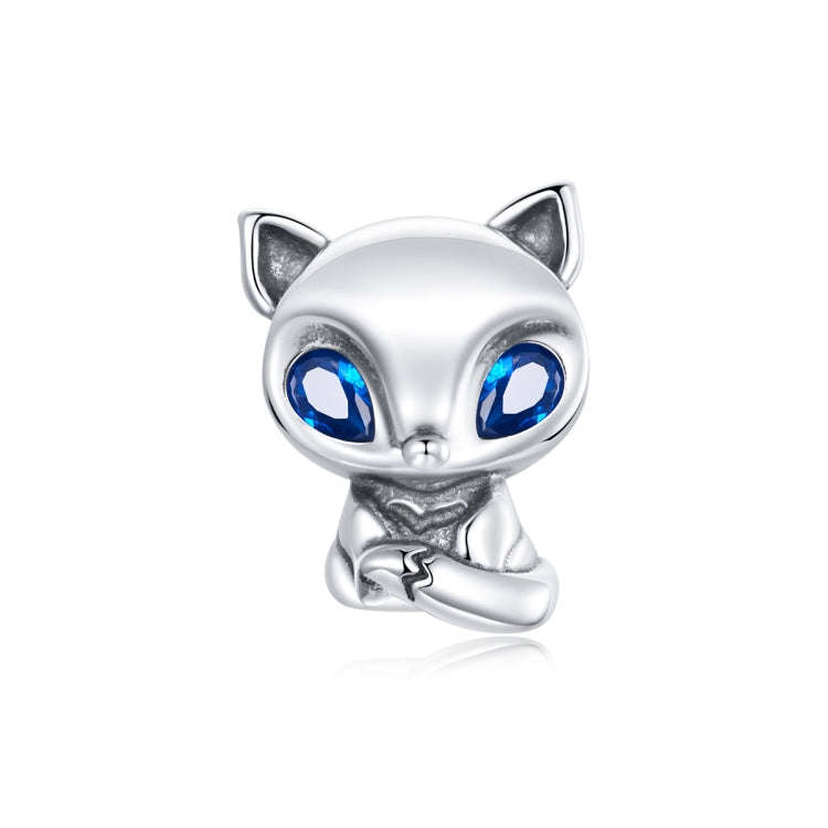 S925 Sterling Silver Lively Little Fox Beads DIY Bracelet Necklace Accessories