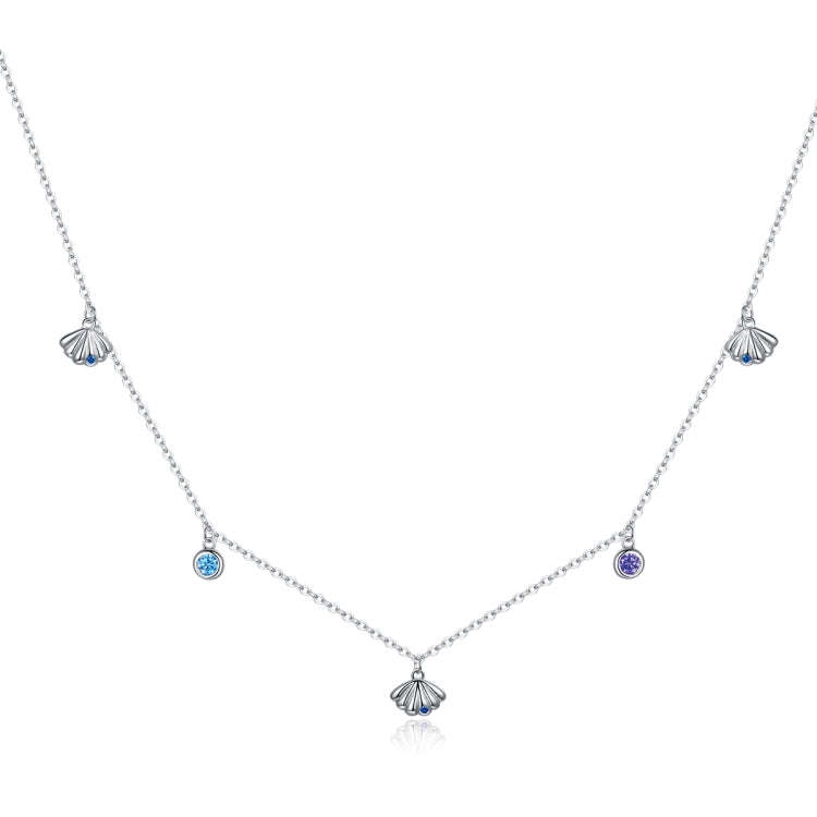 S925 Sterling Silver Simple Love Of Seashells Women Nacklace Jewelry