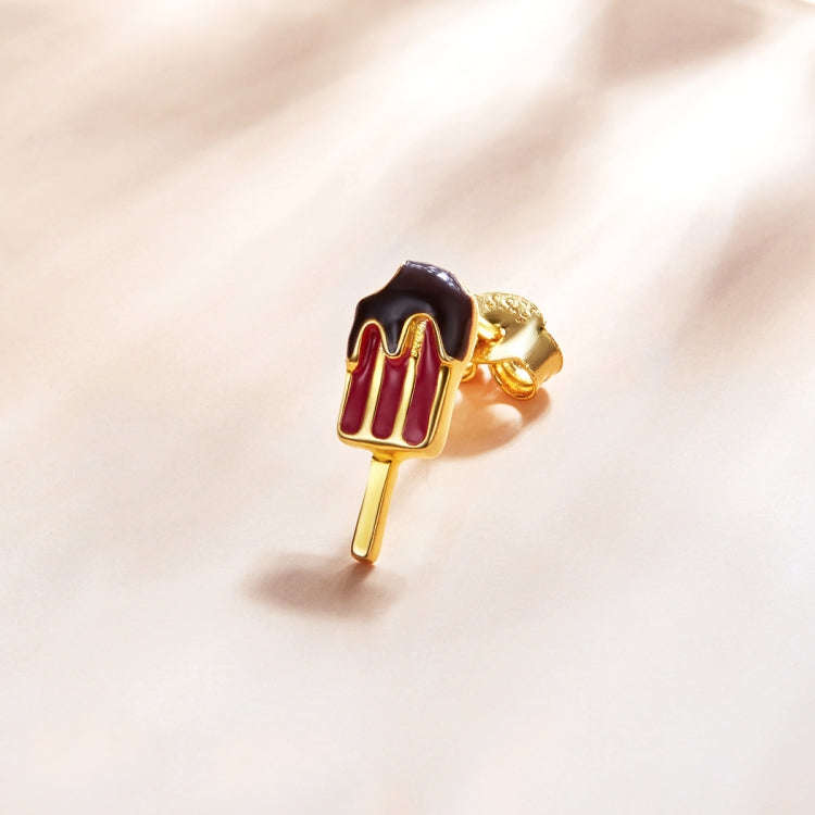 S925 Sterling Silver Popsicle Ear Studs Women Earrings