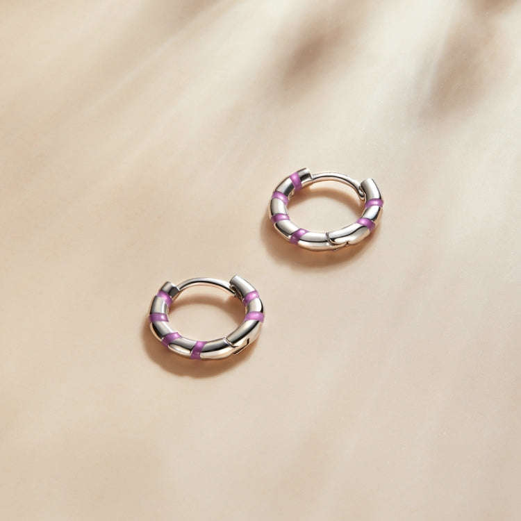 S925 Sterling Silver Mini Ribbon Ear Buckle Women Earrings